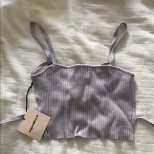 Superdown backless tie top